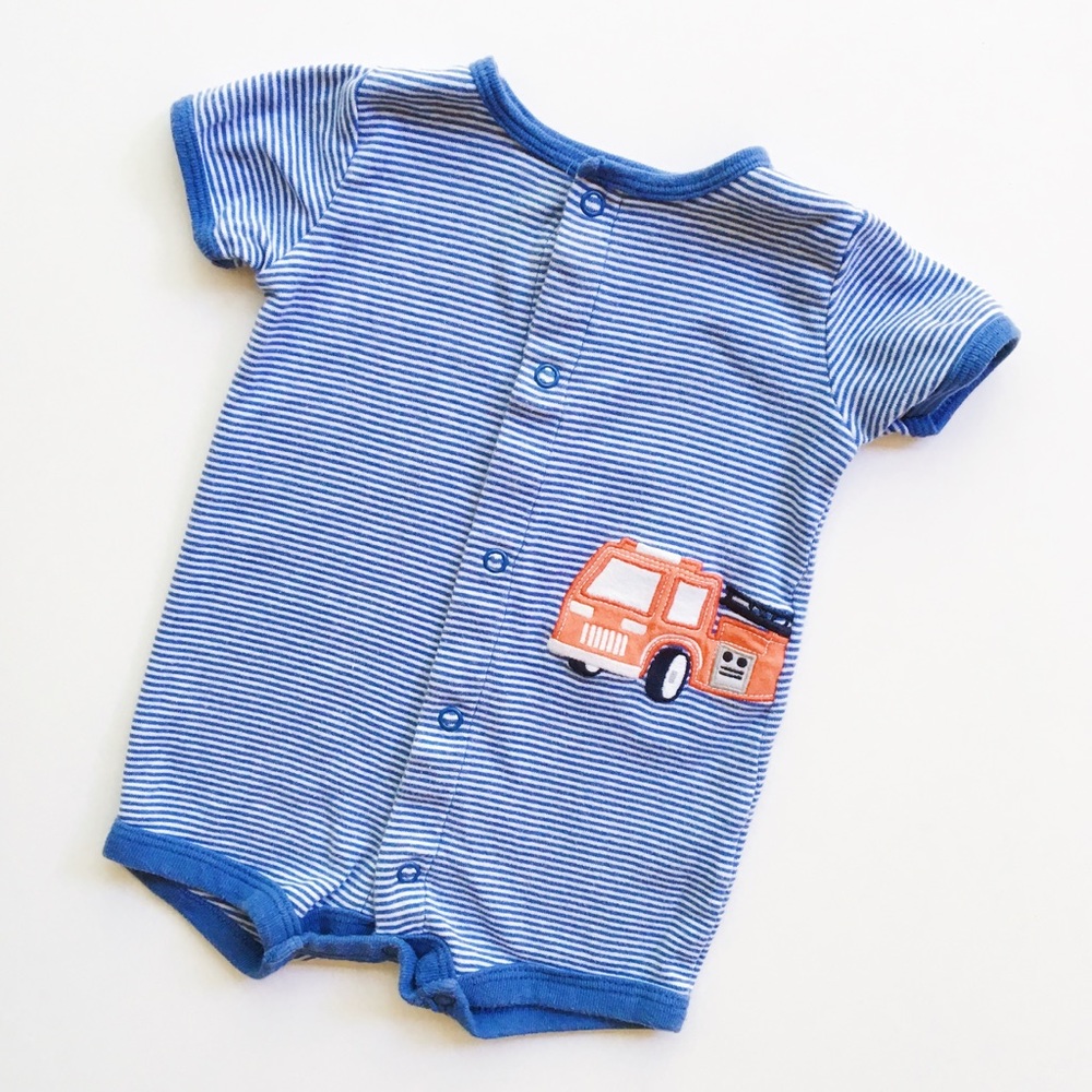 Carter's Fire Truck One Piece Romper (3 months)